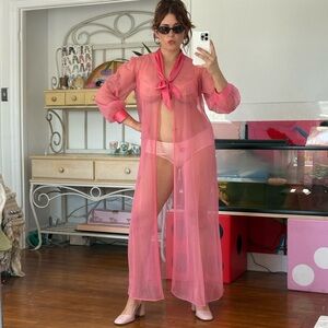 Vintage Sheer Chiffon Robe ⋆₊˚ෆ